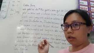 อ่านจับใจความจดหมายสั้นๆภาษาเยอรมัน