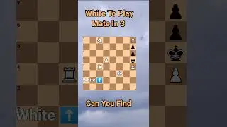 Mate In 3#chess #chesspuzzle