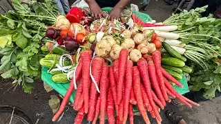Healthy Colourful Salad On Footpath At Kolkata Price ₹ 20/- Only । Indian Street Food