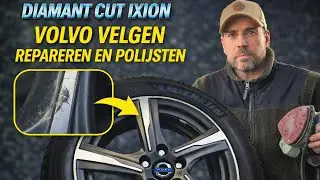 Volvo Ixion velgen herstellen als beginner: stap-voor-stap: Repareren Schuren Polijsten: Diamand cut
