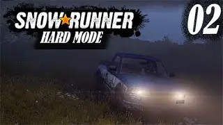SnowRunner - Hard Mode - Exploring and the Scout 800 - Night 1