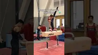 The coach&rsquo;s reaction at the end 😏 #gymnast #olympics #olympic #sports #gymnastics #coach #win