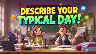 Describe Your Typical Workday or School Day | A2 B1 English Conversation Practice