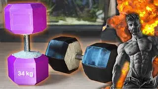 Building and Testing (Heavy) DIY Concrete Dumbbells (3D Printer Optional)