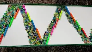 Marble run race ASMR⭐DIY multicolour aluminium and wood run ASMR