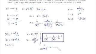 Cinética química. Problema 8