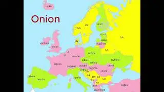 Vegetables in European Languages |  Language Map