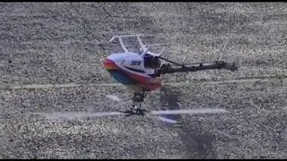 E-Flite Blade 450 3D Flight!  Stock setup!