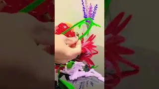 Pipe flowers easy to make.