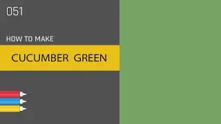 ANYSHADE 051. How to make CUCUMBER GREEN color for painting or interior. Color makeing.