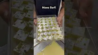 Mawa barfi making from the scratch | Bajrangbali Parshad || Indian Street Food #foodshorts