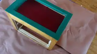 Ящик для инструментов. Заготовка из зеленого войлока и завершающие работы. 100% готово, и все на ...