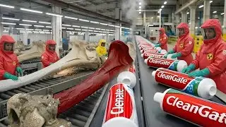 Inside the Toothpaste Factory &mdash; From Animal Bones to Toothpaste | Full Process