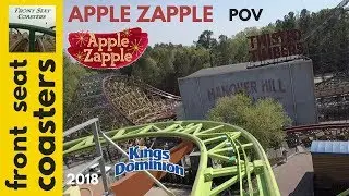 Apple Zapple POV 60fps Kings Dominion 2018 Mouse Coaster On-Ride Front Seat