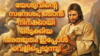 യേശുവിൻ്റെ സന്ദേശം; ഞാൻ നിനക്കായി ഒരുക്കിയ അത്ഭുതം ഇപ്പോൾ വെളിപ്പെടുന്നു! | Jesus Message Malayalam