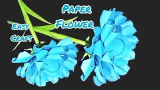 How to make beautiful paper flower//easy paper craft//