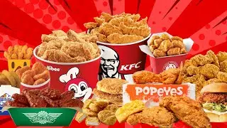Black man ranking fast food fried chicken