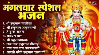 मंगलवार भक्ति भजन   हनुमान चालीसा, हे दुःख भंजन, बजरंगबाण, हनुमान अष्टक, हनुमान अमृतवाणी व आरती