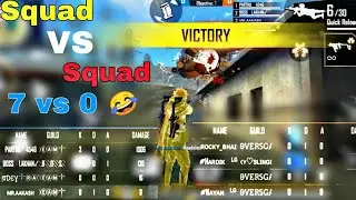 Squad vs Squad Custom play 7 vs 0 victory🤣 |AV GAMERS