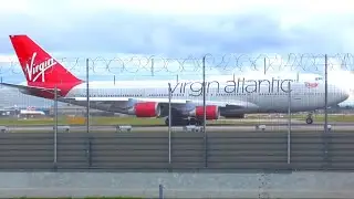 Virgin Atlantic Boeing 747-400 (G-VROM) Final Departure from London Heathrow Airport - 03/10/20