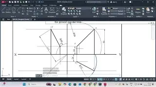 Projections of Lines: Two Poles Problem (SHORT) | Engineering Drawing Tutorial