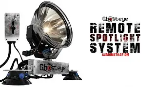 GHOSTEYE | POWA BEAM 9&Prime; 100W HALOGEN REMOTE SPOTLIGHT SYSTEM DEMONSTRATION