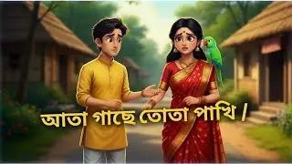 আতা গাছে তোঁতা পাখি | বাংলা শিশুদের কার্টুন গান |