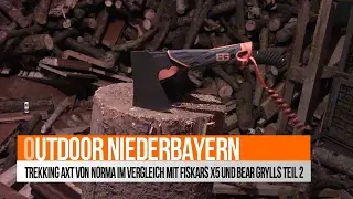 Trekking Axt Teil 2 Fiskars vs Bear Grylls vs Norma