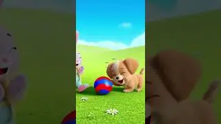 🐶 Cute Puppy Surprise! | Tuni Meets a New Friend 🐾 | Fun for Toddlers #shorts