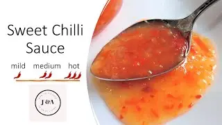 Рецепт сладкого соуса чили, мягкий сладкий соус чили, соус чили, #sweetchillisauce #sweetchillidip