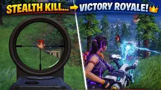 Invisible Electric Kill &rarr; Sniper Finish for Victory Royale 😱⚡🎯Fortnite (Full video) #fortnite #ps5 