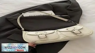 New Fashion Double Pocket Decor Handbag Tote Shoulder Bag Suitable For Parties