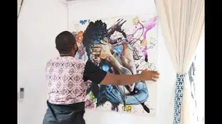 ATARAXIE's Exhibition -Lewis Gibson + Ernesto Novo's Wall Painting at the CCMC, Yaound&eacute;. April 2021