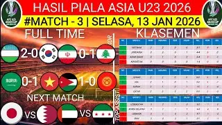 HASIL PIALA ASIA U23 2026‼️UZBEKISTAN VS KOREA SELATAN U23‼️KLASEMEN TERBARU‼️AFC U23 2026 ARABSAUDI