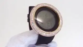 Gold Digital CZ Hip Hop Watch | Bling Bling Iced Out Watches