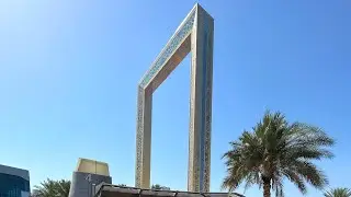 Dubai frame | 18 carat gold plated | Dubai aerial view
