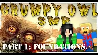 Laying Foundations for our Asian house in Minecraft - Grumpy Owl SMP Part 1