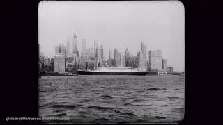 SS MANHATTAN arrives in New York for the first time (1932)