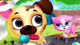Fun Care Kids Games - Kiki & Fifi Pet Friends - Furry Kitty and Puppy Care