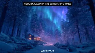 Aurora Cabin in the Whispering Pines &mdash; Soft Chill Study Music | Northern Lights Winter Night