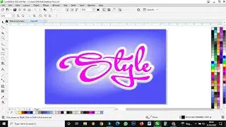 Applying Font Effect in Corel Draw / Graphic Design Tutorials / Text Decoration