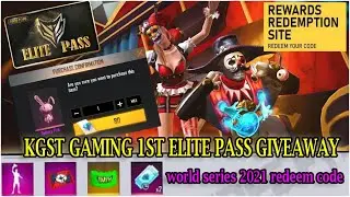 elite pass redeem code free giveawayworld series 2021 redeem code today redeem code free fire reward