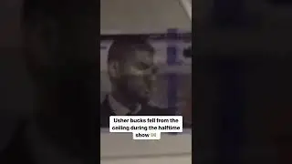 Usher bucks were rainy from the sky during the halftime show 😭