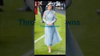 Princess Kate shines in sky blue elegance at the royal garden event #royal #sorts #viral #kate