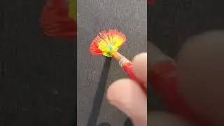 Sirf 2 Rang Red & Yellow se itna Sundar Flower 🌼 #shorts
