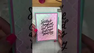 Good Feelings with Artistic Mix Decorative mask paired with New 24-25 In Colors- Stampin Up