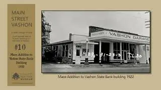 Main Street Panel # 10 Mace Addition to Vashon State Bank Building 1922