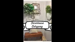 Farmhouse entryway redesign - decorate with me!