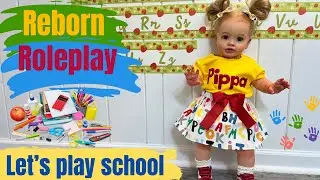 Reborn Doll School Roleplay ✏️ 🍎 Hello Kindergarten #reborn #rebornroleplay #rebornbaby
