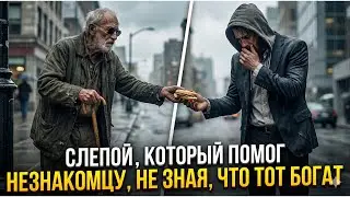 Слепой, который помог незнакомцу, не зная, что тот богат.